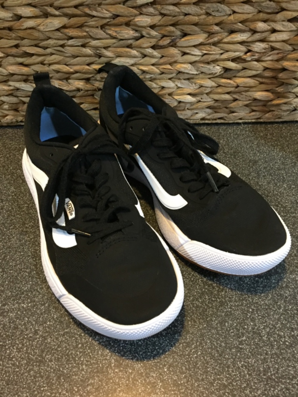 Vans Black and White Low-Top Sneakers
